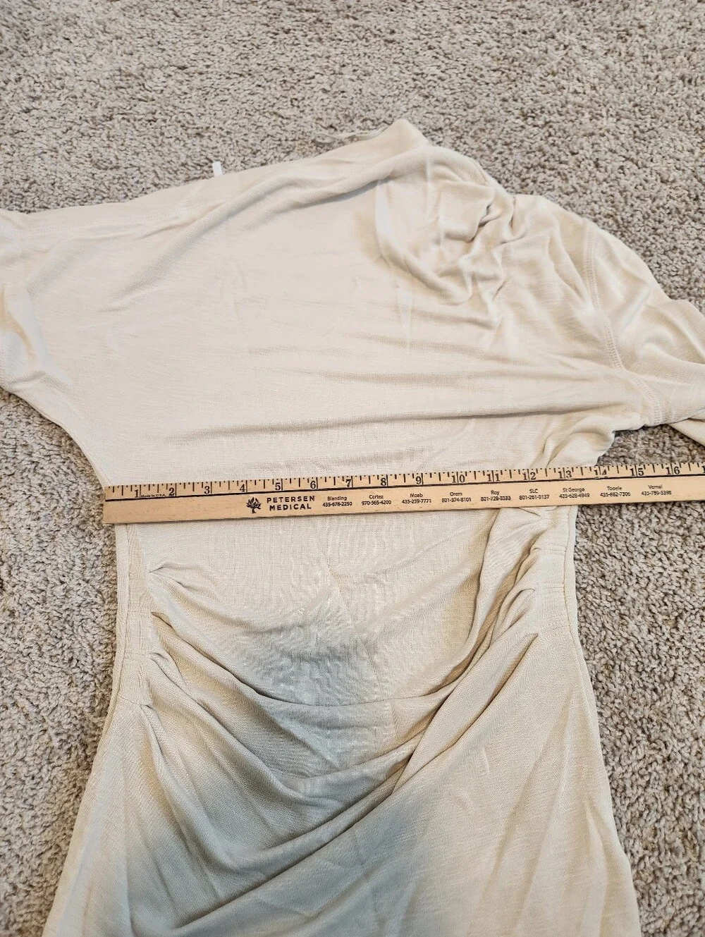 Free People All Day Tunic Off-Shoulder Cream Top Size Medium